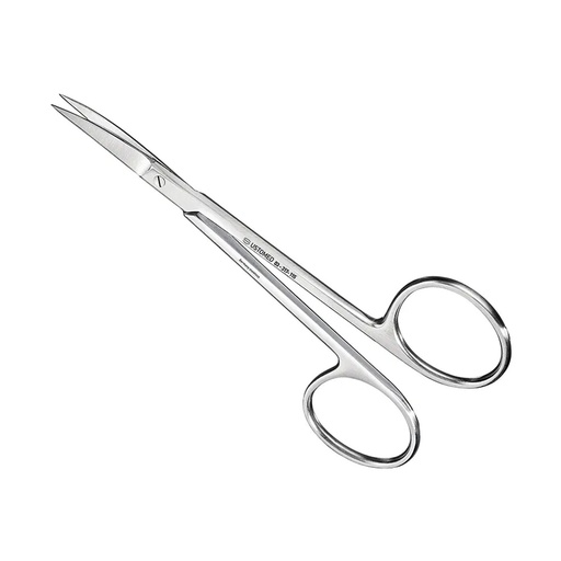 [03-317-115] Ustomed - IRIS hecht- en tandvleesschaar 11,5 cm gebogen, grote ring