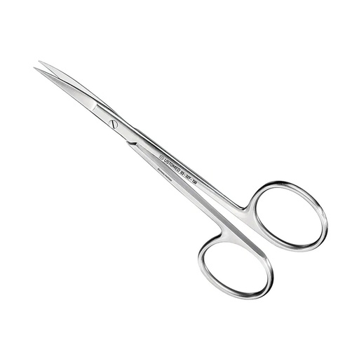 [03-327-130] Ustomed - IRIS hecht- en tandvleesschaar 13 cm gebogen, extra grote ring